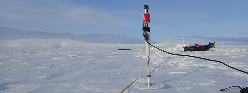 Snow depth measurements at Teller field site
